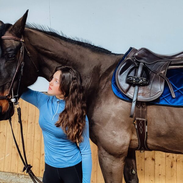 Electra royal blue jumping